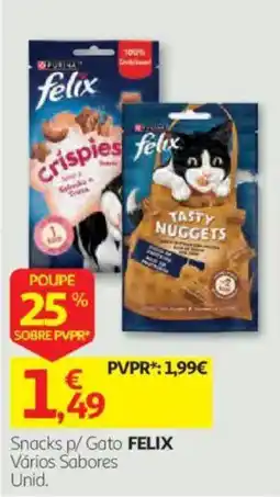 Auchan Snacks p/ Gato FELIX promoção