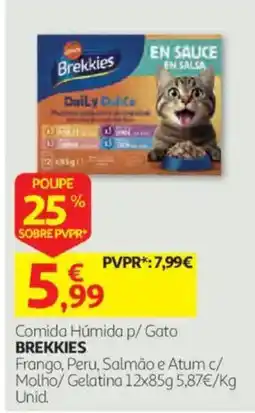 Auchan Comida Húmida p/ Gato Brekkies promoção