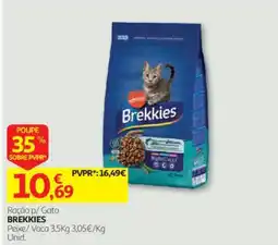 Auchan Ração p/ Gato Brekkies promoção