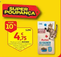 Auchan Ração p/ Gato Auchan promoção