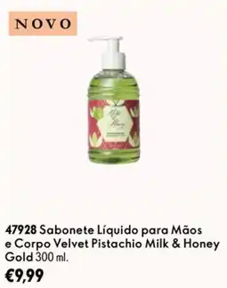 Oriflame Sabonete Líquido para Mãos e Corpo Velvet Pistachio Milk & Honey Gold promoção