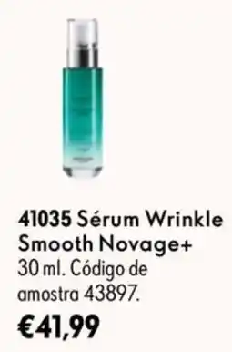 Oriflame Sérum wrinkle smooth novage+ promoção