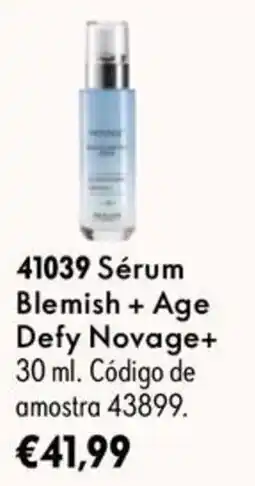 Oriflame Sérum Blemish + Age Defy Novage+ promoção