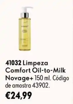 Oriflame Novage+ Comfort Oil-to-Milk promoção