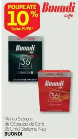 Auchan Numa Seleção de Cápsulas de Café 36 Unid. Sistema Nsp Buondi promoção