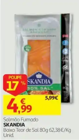 Auchan Salmão Fumado Skandia promoção