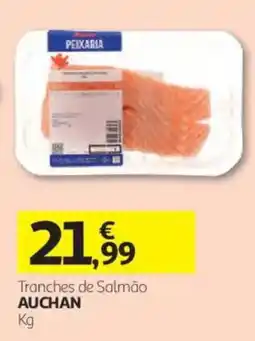 Auchan Tranches de Salmão Auchan promoção