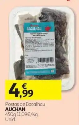 Auchan Postas de Bacalhau Auchan promoção