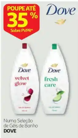 Auchan Dove numa seleção de géis de banho promoção