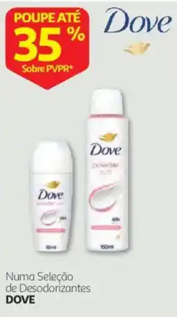 Auchan Dove numa seleção de desodorizantes promoção
