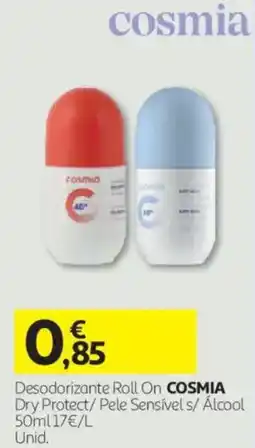 Auchan Desodorante Roll On Cosmia promoção