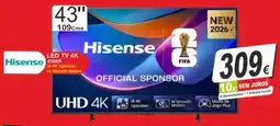 BragaJAV Hisense led tv 4k 43a6s promoção