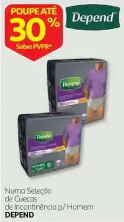 Auchan Cuecas de Incontinência p/ Homem Depend promoção