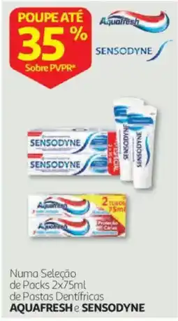 Auchan pasta dentífrica aquafresh e sensodyne promoção