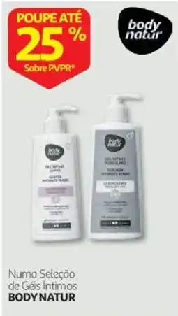 Auchan Géis Íntimos Body Natur promoção