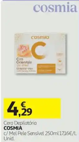 Auchan Cera Depilatória Cosmia promoção