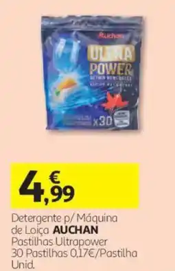 Auchan Detergente p/ Máquina de Loiça Auchan Pastilhas Ultrapower promoção