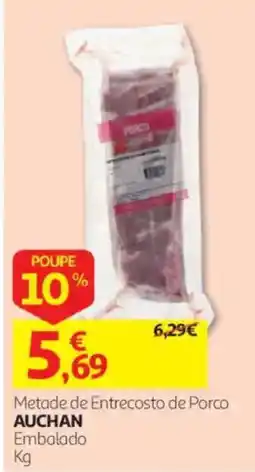 Auchan Metade de Entrecosto de Porco Auchan promoção