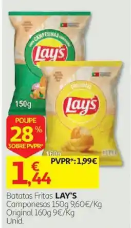 Auchan Batatas Fritas LAY'S Camponesas promoção