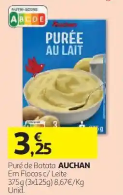 Auchan Puré de Batata AUCHAN promoção