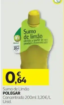 Auchan Sumo de limão polegar promoção