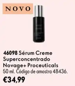 Oriflame Sérum Creme Superconcentrado Novage+ Proceuticals promoção