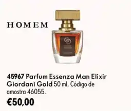 Oriflame parfum essenza man elixir giordani gold promoção