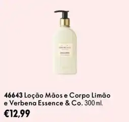 Oriflame Loção Mãos e Corpo Limão e Verbena Essence & Co. promoção