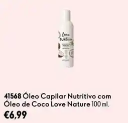 Oriflame óleo capilar nutritivo com óleo de coco love nature promoção
