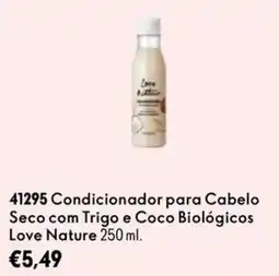 Oriflame condicionador para cabelo seco com trigo e coco biológicos love nature promoção