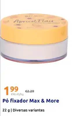 Action Pó fixador Max & More promoção