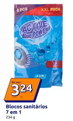 Action Active blue power blocos sanitários 7 em 1 promoção