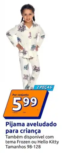 Action Pijama aveludado para criança promoção