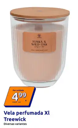 Action Vela perfumada xl treewick promoção