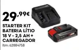 Bricomarché starter kit bateria lítio promoção