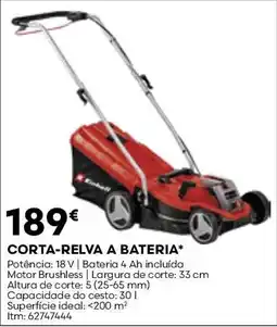 Bricomarché Corta-relva a bateria promoção