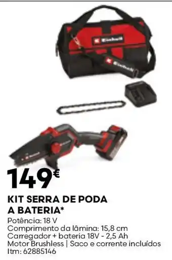 Kit serra de poda a bateria