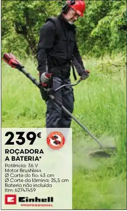 Bricomarché roçadora a bateria einhell professional promoção