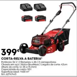 Bricomarché corta-relva a bateria promoção