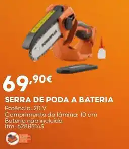 Bricomarché serra de poda a bateria promoção