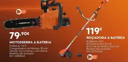 Bricomarché Motosserra a bateria powerplus promoção