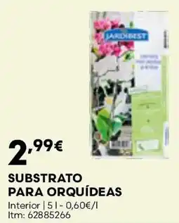 Bricomarché Jardibest substrato para orquídeas promoção