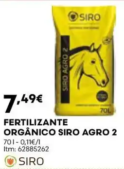 Bricomarché fertilizante orgânico siro agro 2 promoção