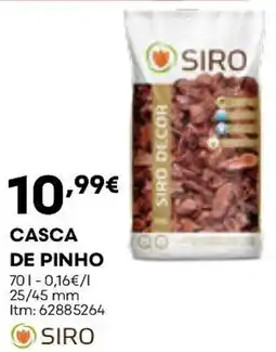 Bricomarché Casca de pinho siro promoção