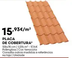 Bricomarché placa de cobertura polimglass promoção
