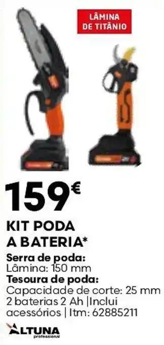 Kit poda a bateria*
