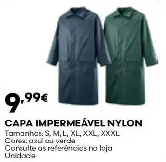 Capa impermeável nylon