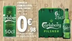 E.Leclerc Cerveja com alcool carlsberg promoção