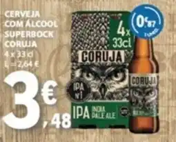 E.Leclerc Cerveja com alcool superbock coruja promoção