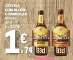 E.Leclerc Cerveja com alcool grimbergen promoção